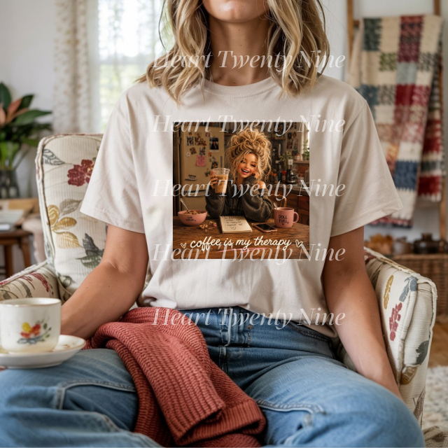 A593 Coffee is my therapy barbie doll