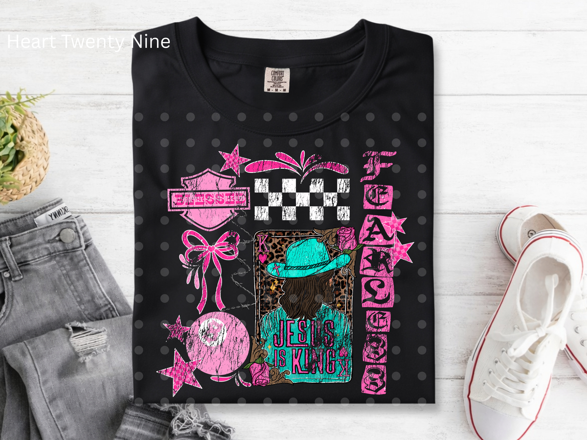 A178 Jesus is King Pink